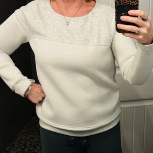 Athleta sweatshirt, comfortable, and stylish.